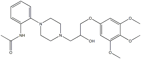  1-(3,4,5-Trimethoxyphenoxy)-3-[4-(2-acetylaminophenyl)-1-piperazinyl]-2-propanol