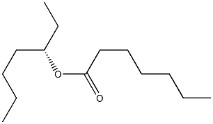 (-)-Heptanoic acid (S)-1-ethylpentyl ester,,结构式