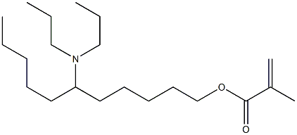 Methacrylic acid 6-(dipropylamino)undecyl ester,,结构式