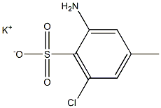 2-Amino-6-chloro-4-methylbenzenesulfonic acid potassium salt,,结构式