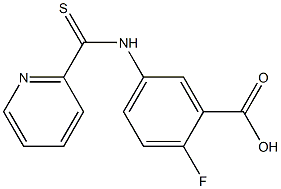 5-(2-Pyridinylcarbonothioylamino)-2-fluorobenzoic acid