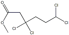 3,3,6,6-テトラクロロカプロン酸メチル 化学構造式