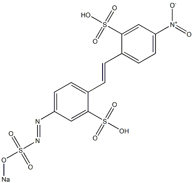 4-Nitro-4'-(sodiosulfoazo)-2,2'-stilbenedisulfonic acid,,结构式