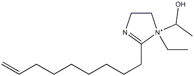 1-Ethyl-1-(1-hydroxyethyl)-2-(8-nonenyl)-2-imidazoline-1-ium Structure