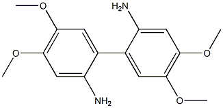 4,4',5,5'-Tetramethoxy-2,2'-diamino-1,1'-biphenyl Struktur