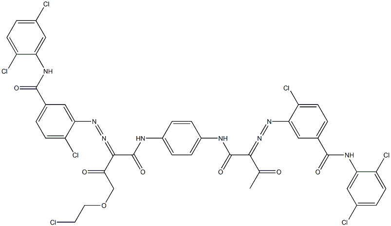 3,3'-[2-[(2-Chloroethyl)oxy]-1,4-phenylenebis[iminocarbonyl(acetylmethylene)azo]]bis[N-(2,5-dichlorophenyl)-4-chlorobenzamide]