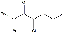 1,1-Dibromo-3-chloro-2-hexanone Structure