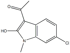 3-Acetyl-6-chloro-1-methyl-1H-indol-2-ol Structure