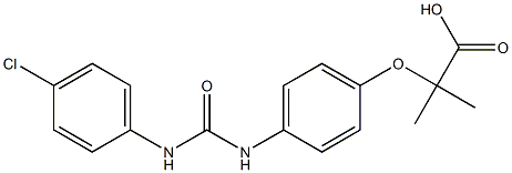  2-[4-[3-(4-Chlorophenyl)ureido]phenoxy]-2-methylpropionic acid