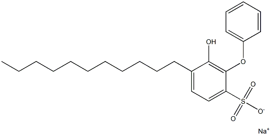 6-Hydroxy-5-undecyl[oxybisbenzene]-2-sulfonic acid sodium salt,,结构式