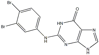  2-(3,4-Dibromophenylamino)-9H-purin-6(1H)-one