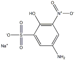 5-Amino-2-hydroxy-3-nitrobenzenesulfonic acid sodium salt,,结构式