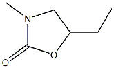 3-メチル-5-エチルオキサゾリジン-2-オン 化学構造式