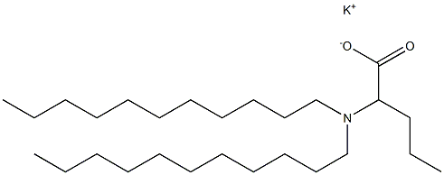 2-(Diundecylamino)valeric acid potassium salt Struktur