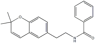 N-[2-(2,2-Dimethyl-2H-1-benzopyran-6-yl)ethyl]benzamide Struktur