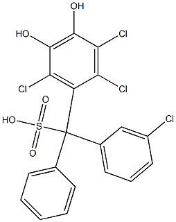 (3-Chlorophenyl)(2,3,6-trichloro-4,5-dihydroxyphenyl)phenylmethanesulfonic acid