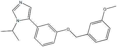 1-Isopropyl-5-[3-(3-methoxybenzyloxy)phenyl]-1H-imidazole Structure