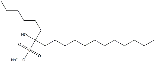 7-Hydroxynonadecane-7-sulfonic acid sodium salt Struktur