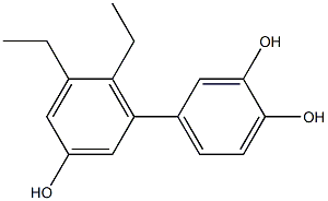  5',6'-Diethyl-1,1'-biphenyl-3,3',4-triol