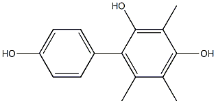 3,5,6-Trimethyl-1,1'-biphenyl-2,4,4'-triol 结构式