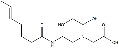  N-(1,2-Dihydroxyethyl)-N-[2-(5-heptenoylamino)ethyl]aminoacetic acid