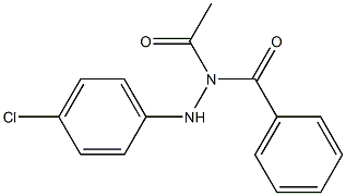 N1-Benzoyl-N2-(4-chlorophenyl)acetohydrazide Structure