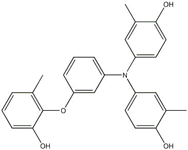 N,N-Bis(4-hydroxy-3-methylphenyl)-3-(2-hydroxy-6-methylphenoxy)benzenamine