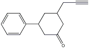 3-Phenyl-5-(2-propynyl)cyclohexanone Structure