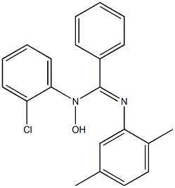 N-Hydroxy-N-(2-chlorophenyl)-N'-(2,5-xylyl)benzamidine 结构式