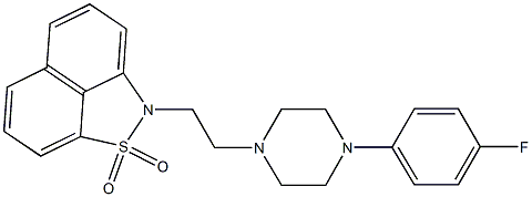 2-[2-[4-(4-Fluorophenyl)-1-piperazinyl]ethyl]-2H-naphth[1,8-cd]isothiazole 1,1-dioxide