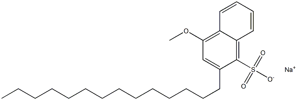 4-Methoxy-2-tetradecyl-1-naphthalenesulfonic acid sodium salt,,结构式