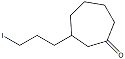 3-(3-Iodopropyl)cycloheptan-1-one,,结构式