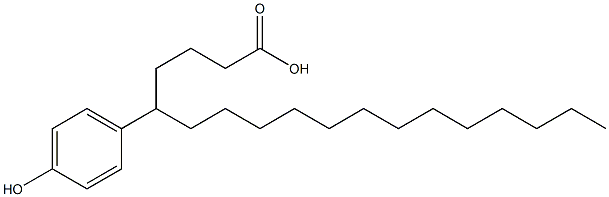 5-(4-Hydroxyphenyl)stearic acid,,结构式