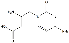 4-[(4-Amino-1,2-dihydro-2-oxopyrimidin)-1-yl]-3-aminobutanoic acid,,结构式