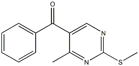 5-Benzoyl-4-methyl-2-(methylthio)pyrimidine,,结构式