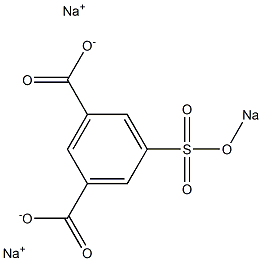 5-(Sodiooxysulfonyl)isophthalic acid disodium salt Struktur