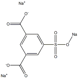 5-(Sodiooxysulfonyl)isophthalic acid disodium salt Structure