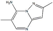 2,6-ジメチルピラゾロ[1,5-a]ピリミジン-7-アミン 化学構造式