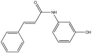 N-(3-Hydroxyphenyl)-3-phenylacrylamide Struktur