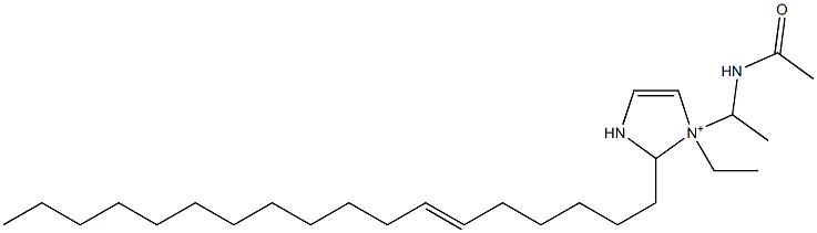 1-[1-(Acetylamino)ethyl]-1-ethyl-2-(6-octadecenyl)-4-imidazoline-1-ium Structure