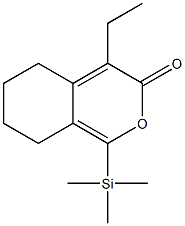 4-Ethyl-5,6,7,8-tetrahydro-1-trimethylsilyl-3H-2-benzopyran-3-one