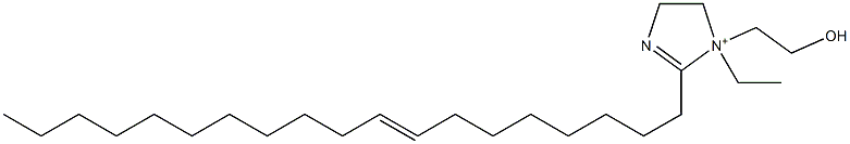 1-Ethyl-1-(2-hydroxyethyl)-2-(8-nonadecenyl)-2-imidazoline-1-ium Struktur