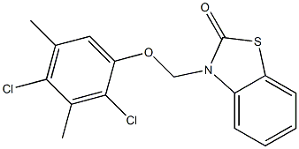 3-[(2,4-Dichloro-3,5-dimethylphenoxy)methyl]benzothiazol-2(3H)-one Structure