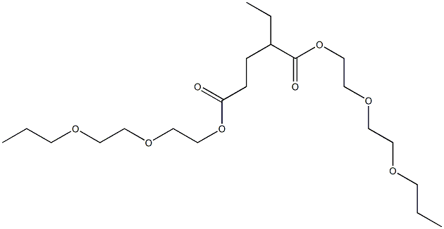 2-Ethylglutaric acid bis[2-(2-propoxyethoxy)ethyl] ester Structure