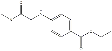 p-[(Dimethylcarbamoylmethyl)amino]benzoic acid ethyl ester,,结构式