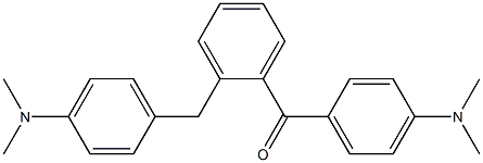 2-[p-(Dimethylamino)benzyl]-4'-(dimethylamino)benzophenone Structure