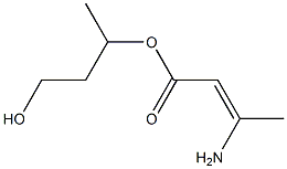 3-Aminocrotonic acid (3-hydroxy-1-methylpropyl) ester,,结构式