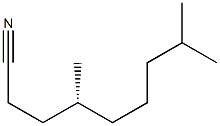 [R,(+)]-4,8-Dimethylnonanenitrile Struktur