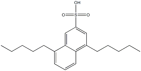 4,8-Dipentyl-2-naphthalenesulfonic acid Structure