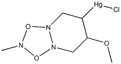 4-Methoxy-8-methyl-7,9-dioxo-1,6,8-triazabicyclo[4.3.0]nonan-3-ylchloromercury(II) Structure